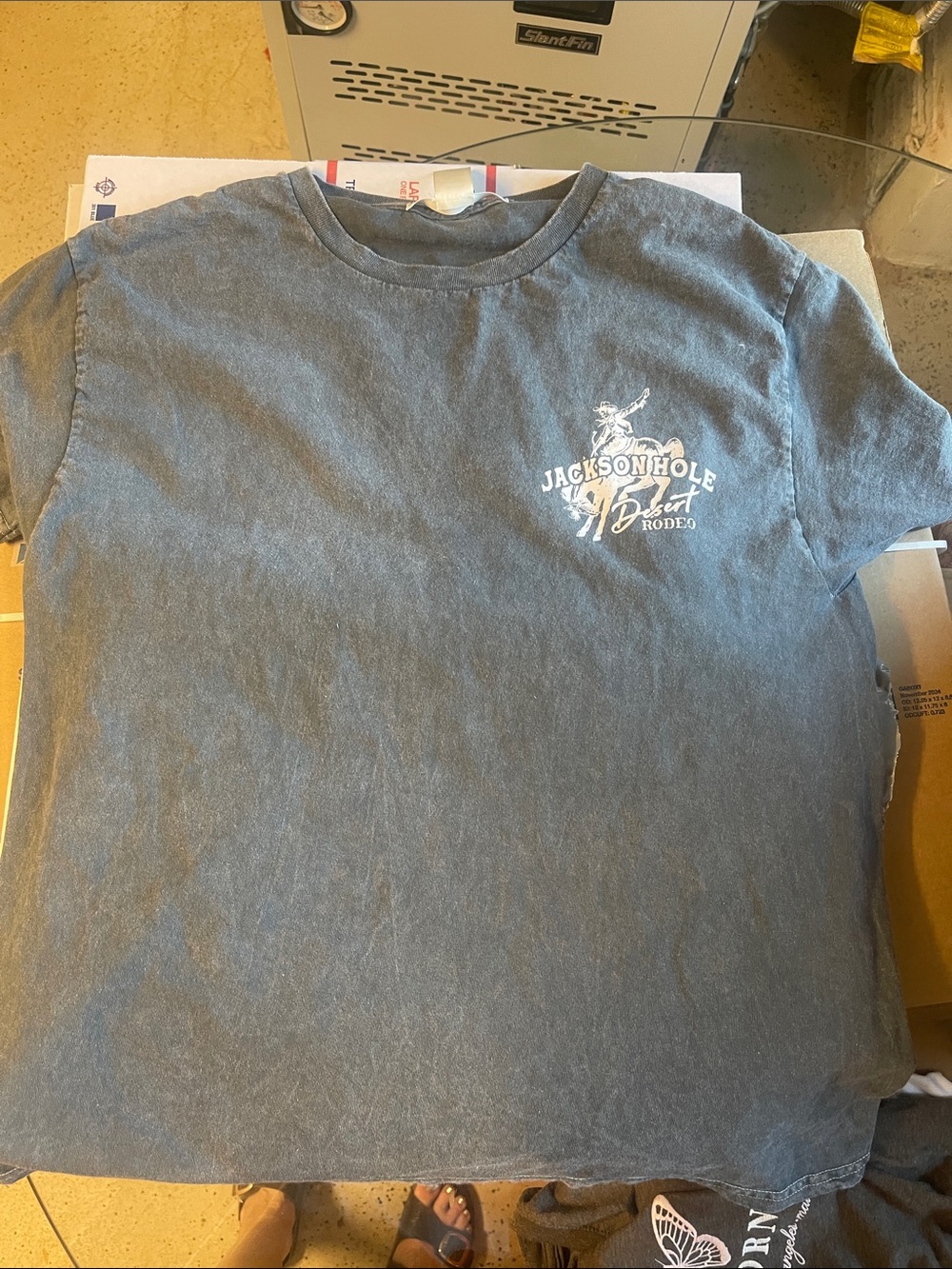 Altar'd State Charcoal Gray Crewneck Tee